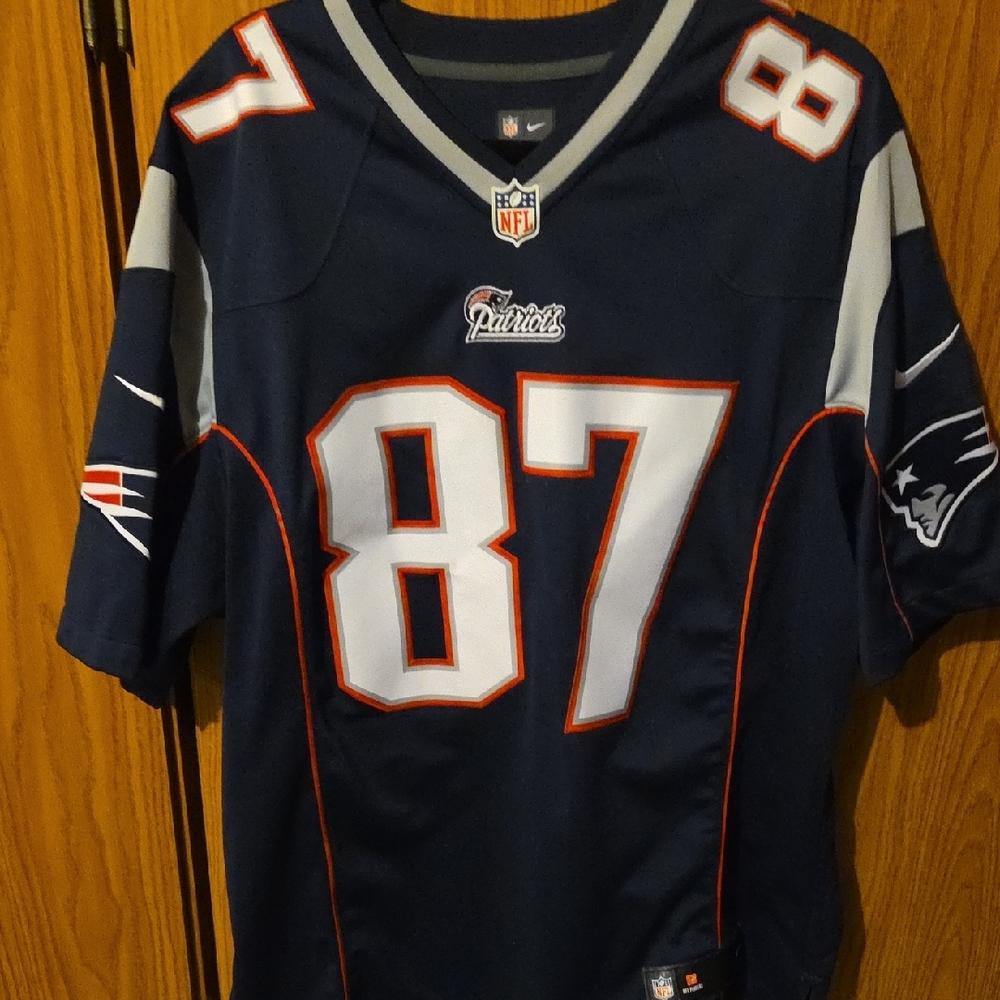 GO PATS! Gronk Patriots On Field Jersey XL - Navy
